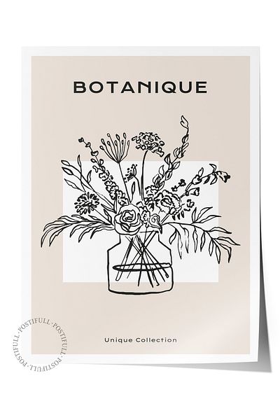 Postifull Απαλή αφίσα Boho Nordic με θέμα Duar - Διακόσμηση σαλονιού, κουζίνας και υπνοδωματίου