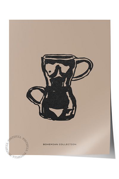 Postifull Απαλή αφίσα Boho Nordic με θέμα Duar - Διακόσμηση σαλονιού, κουζίνας και υπνοδωματίου