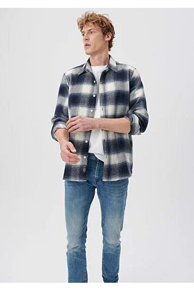 Mavi Ανδρικό πουκάμισο Navy Blue Check - Καρό