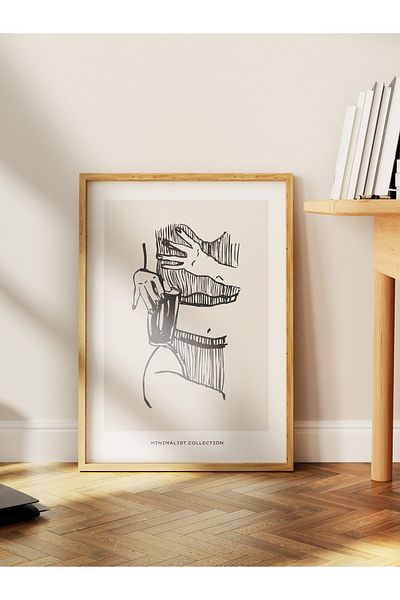 Postifull Απαλή αφίσα τοίχου χωρίς πλαίσιο Boho, αφίσα με θέμα το σκανδιναβικό - Διακόσμηση σαλονιού, κουζίνας και υπνοδωματίου
