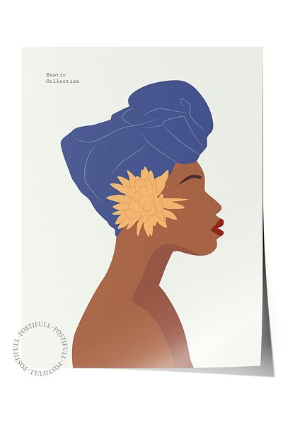 Postifull Αφίσα με θέμα το Tropical Aesthetic Duar - Διακόσμηση χωρίς πλαίσιο, σαλόνι, κουζίνα και υπνοδωμάτιο