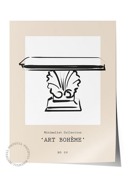 Postifull Απαλή αφίσα Boho Nordic με θέμα Duar - Διακόσμηση σαλονιού, κουζίνας και υπνοδωματίου