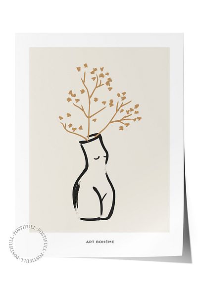 Postifull Απαλή αφίσα Boho Nordic με θέμα Duar - Διακόσμηση σαλονιού, κουζίνας και υπνοδωματίου