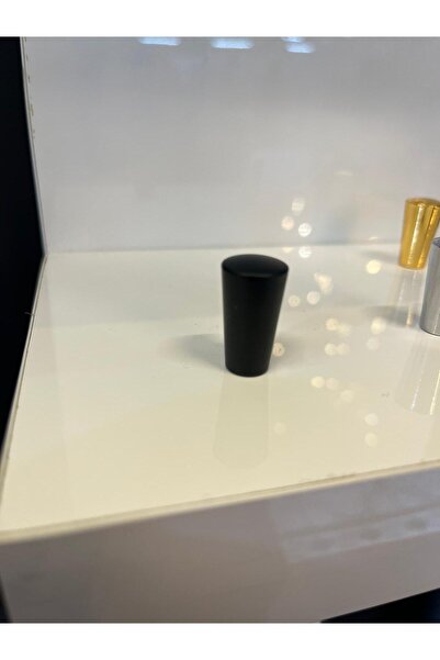 Emaks Vazo Metal Düğme Kulp Mat Siyah (2 ADET) Dolap Kapak Modern Çekmece Tv Ünite Mobilya Kulbu