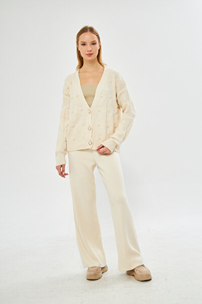 AS Anita Store Pearl Embroidered Knitwear Bottom and Top Set