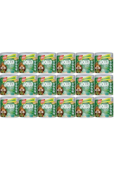 Aqua Paper Towel 3 Layer Jumbo Pack XXL Bamboo (Set of 18) 900 Meters (18PK*50MT)
