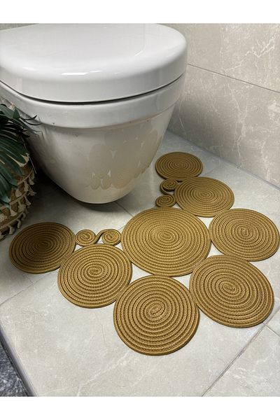 MaVaux Sakura Jute, Ψάθινο, Χαλάκι πόρτας, Χαλάκι μπάνιου, Μπροστινό χαλάκι τουαλέτας, Χαλάκι τουαλέτας, Διπλής όψης