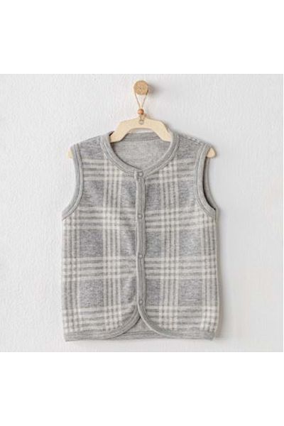 andywawa Gray Baby Boy Vest Gray