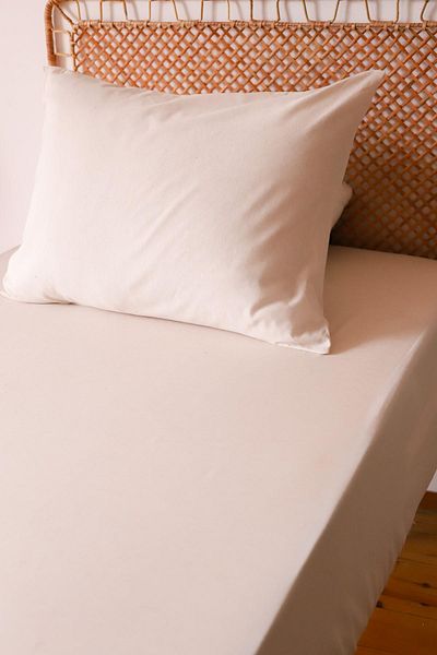 MOOSH Single Elastic Sheet Set| 30 cm Height| Solid Color| Cotton