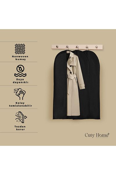Cuty Home CUTYHOME SUIT, CLOTHES PROTECTION AND CARRIAGE COVER 3-Piece BLACK GAMBUC (60*200)