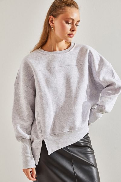 Bianco Lucci Dámska oversize mikina s tromi vláknami