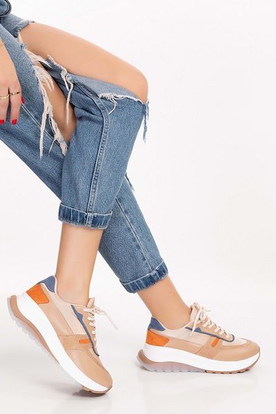 Gondol Adidași colorați - Pantofi sport casual culoare nud, vând mărimea 38