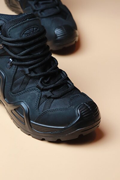 Scooter - P1492ns -siyah Deri Erkek Su Geçirmez Tactical Bot