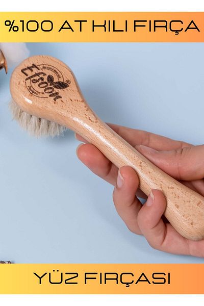 Efsoon Organics Horsehair Brush for Facial Massage