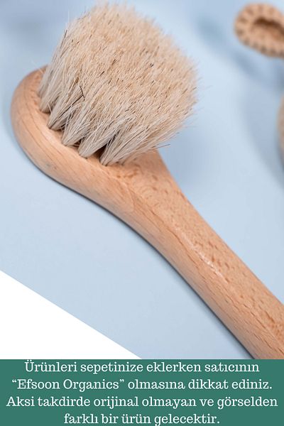 Efsoon Organics Horsehair Brush for Facial Massage