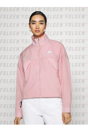 Nike Women s Sportswear Air Woven Jacket Pembe Kad n Fermuarl