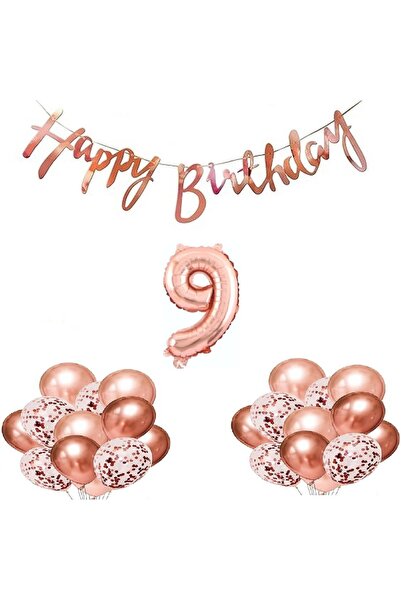 DÜVENCİ TİCARET ΣΕΤ ΜΠΑΛΟΝΙΩΝ ΓΙΑ ΓΕΝΕΘΛΙΑ ΣΕ ΧΡΩΜΑ ΡΟΖ ΧΡΥΣΟ