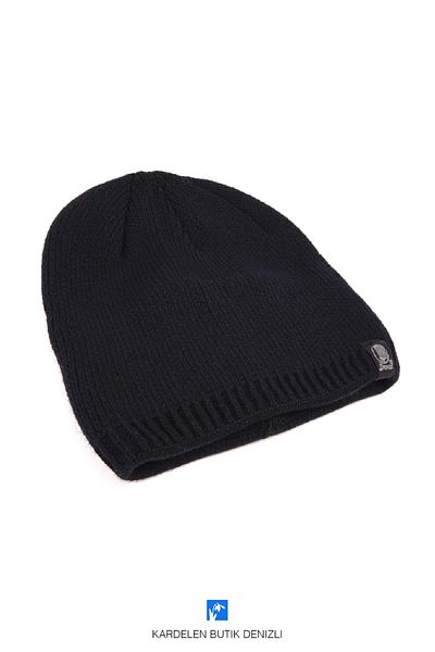 Kardelen Butik Denizli Comfortable and Warm, Plain and Patterned, Non-Foldable Cut-Off Beret (For Women and Men)