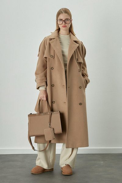Manuka PREMIUM CACHET TRENCH COAT CAMEL