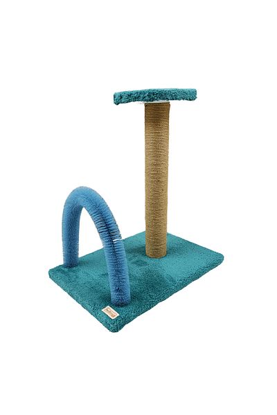 Mavi Kaktüs Brushed Cat Scratch Board and Play Platform