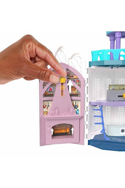 mattel Disney Wish Rosas Kalesi Oyun Seti, 2 mini bebek, Star figürü, 20 aksesuarlı bebek evi HPX38