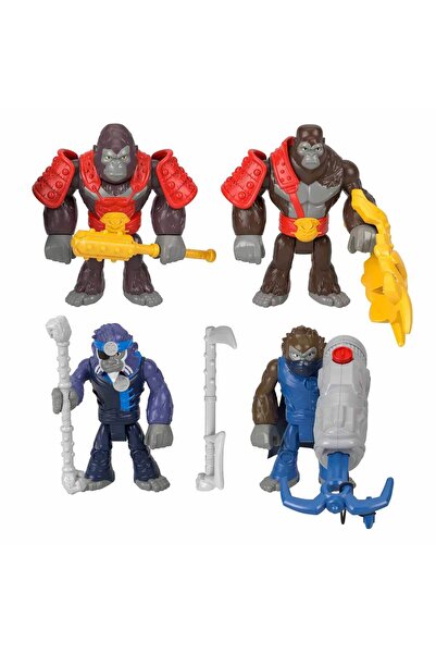Imaginext Goril Komutan Maymun Ordusuna Karşı Aksiyon Figürü Seti Hml57