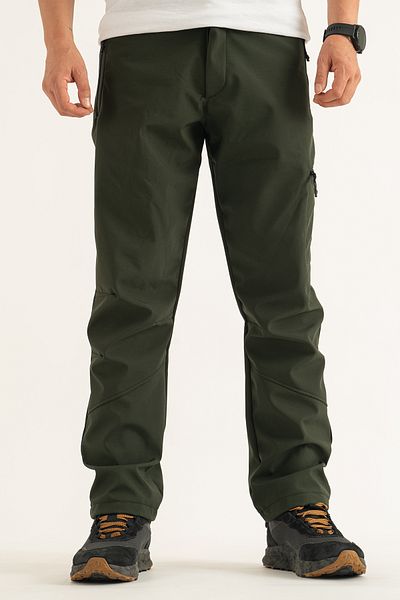 Souris Ανδρικό Χακί Winter Fleece Εσωτερικό Αδιάβροχο Αντιανεμικό Παντελόνι Softshell εξωτερικού χώρου