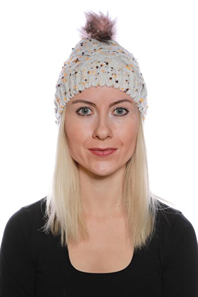 toptanhanem Κομψό Pompom Wool Beanie Wool - Ζεστό και μοντέρνο σχέδιο