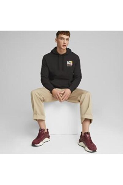 Puma Φούτερ με κουκούλα CLASSICS BRAND LOVE TR PUMA Μαύρο