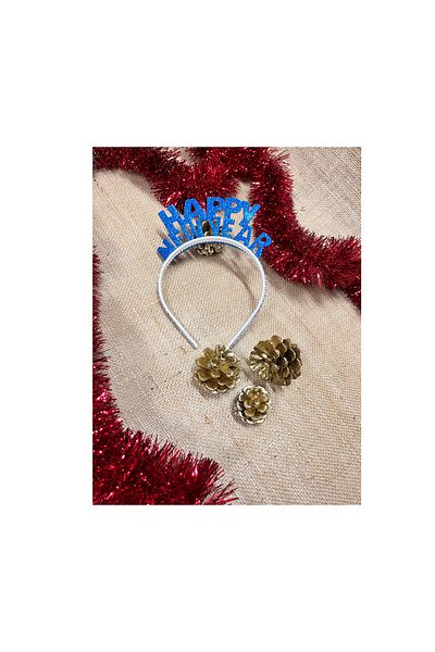 kidspartim Καλή Πρωτοχρονιά Glittery Eva Crown Blue