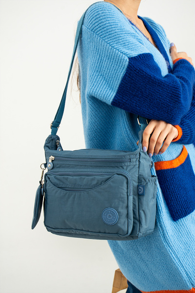 MEGA ÇANTA MEGA Klinkir Γυναικεία τσάντα Messenger με πολλές τσέπες Σταυρός ι...