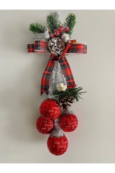 Beykan Kapı Süsü Ev Dekoru Yeni Yıl Çam Süsü Merry Chrismas