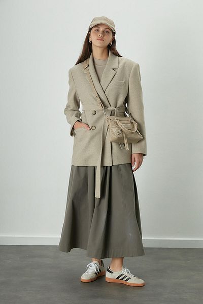Manuka KATY GABARDINE PIRELESS ROCK KHAKI