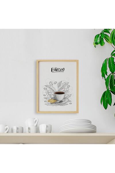 Ayışığı Dizayn Kuhinjski set stola za jednu osobu sa okvirom od prirodnog drv...