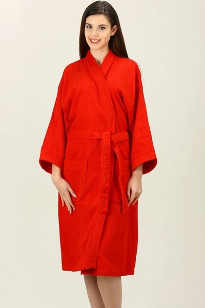 Özdilek İmperial Kimono Klasik Düz Yaka Tek Bornoz