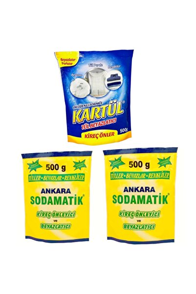 ankara sodamatik 500 gr * 2 Adet Kartül Tül Beyazlatıcı 500 gr * 1 Adet