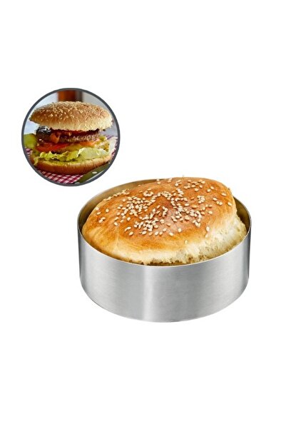 mold shop قالب خبز خبز همبرغر دائري من مولد شيف قطر 10 سم عمق 3.5 سم