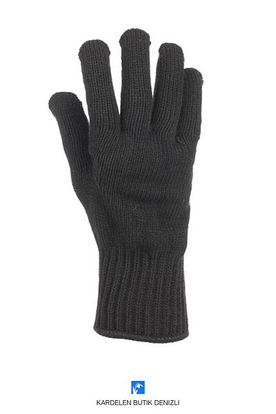 Kardelen Butik Denizli Full Finger Plain Men's Knitwear Cycling Gloves