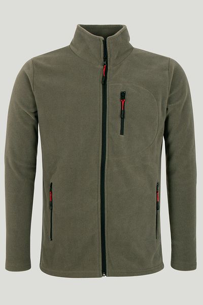 COMBİNE MİCHAİL 3 kapesní Polar 1209 na zip v khaki barvě