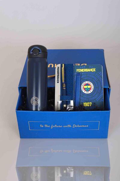 Fenerbahçe Dekomus Gıft Box Özel Kutulu Lisanslı Çelik Termos 500 ml ,ajanda,...