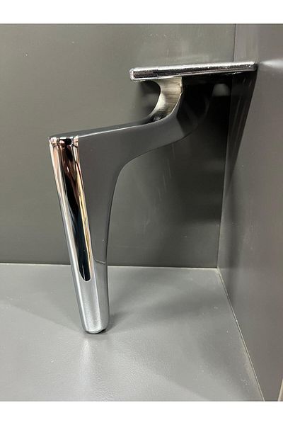 Emaks Picior metalic elegant 14cm culoare crom dulap dulap scaun unitate tv mobilier modern picior argintiu