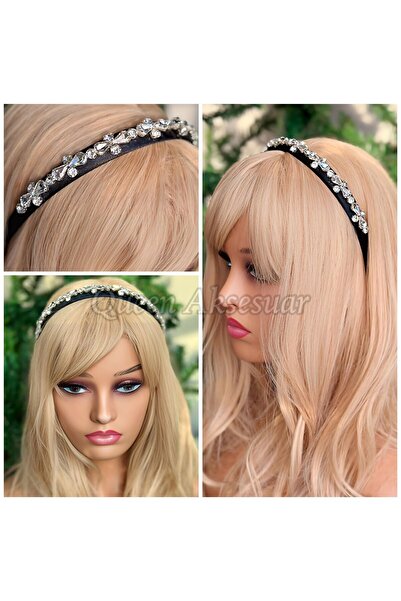 QUEEN AKSESUAR Design special, piatră de cristal, cu motive florale, coroană ...