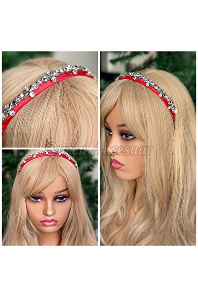 QUEEN AKSESUAR Design special, piatră de cristal, cu motive florale, coroană ...