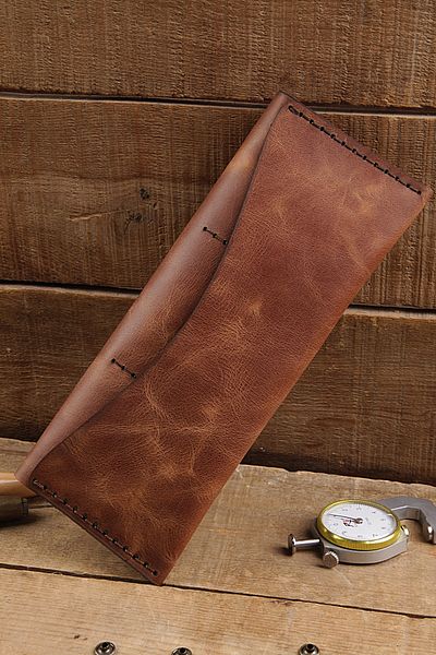 New Coast Leather 1900's Ръчно изработен дамски портфейл от естествена кожа