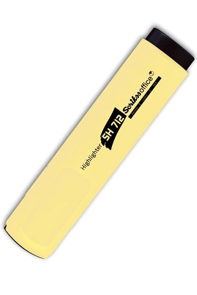 Scrikss SCRIKSS OFFICE SH712 PHOSPHORUS PEN - PASTEL YELLOW