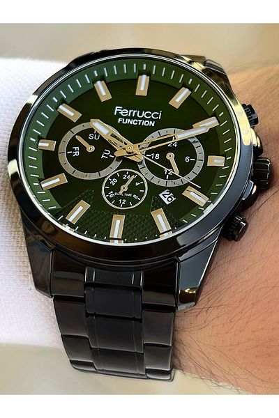 Ferrucci Function Function 3 Atm Waterproof Steel Cord Men's Wristwatch