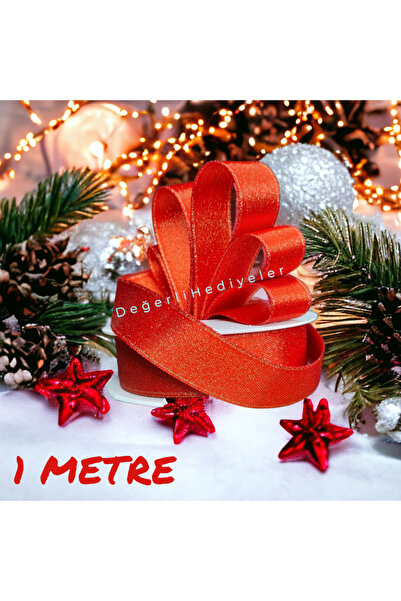 AGH Değerli Hediyeler 1 METR Satin Sclipici Imprimat Crăciun Cutie Ornament P...
