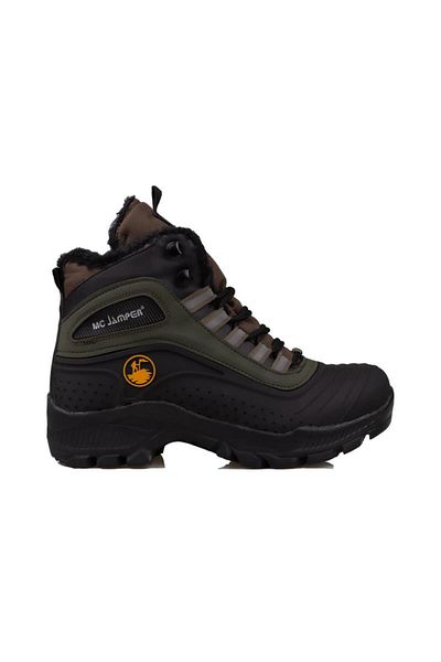Trend Adımlar Μπότες Trekking Unisex με χακί χοντρή σόλα