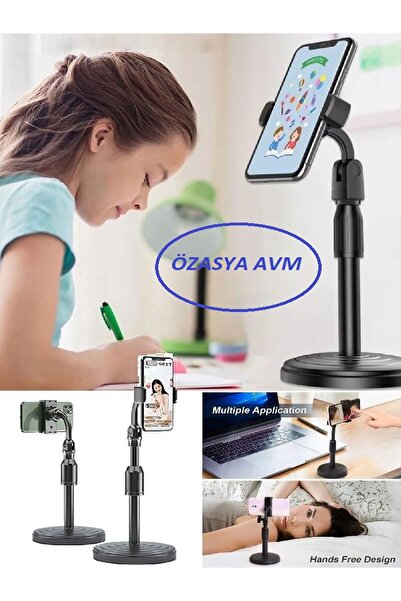 Özasya AVM Yükseklik Ayarlı Masaüstü Cep Telefonu Tutucu Tablet Standı Ayarla...