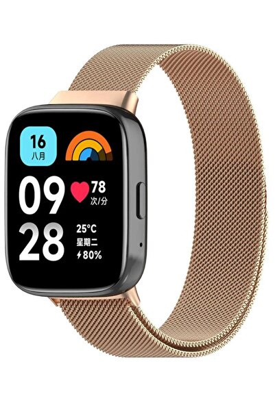 UnDePlus Xiaomi Redmi Watch 3 Active (DÜZ WATCH 3 DEĞİLDİR) Kordon Milano Loop Metal Kordon